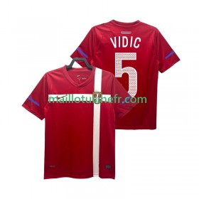 Maillot de Foot Serbie VIDIC 5 2010 Domicile Retro